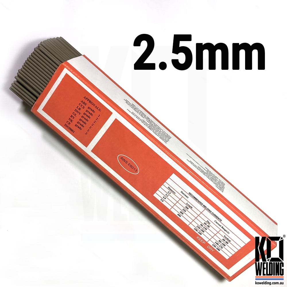 E6013 General Purpose (GP) AC Stick Electrodes 2.5mm KO Welding