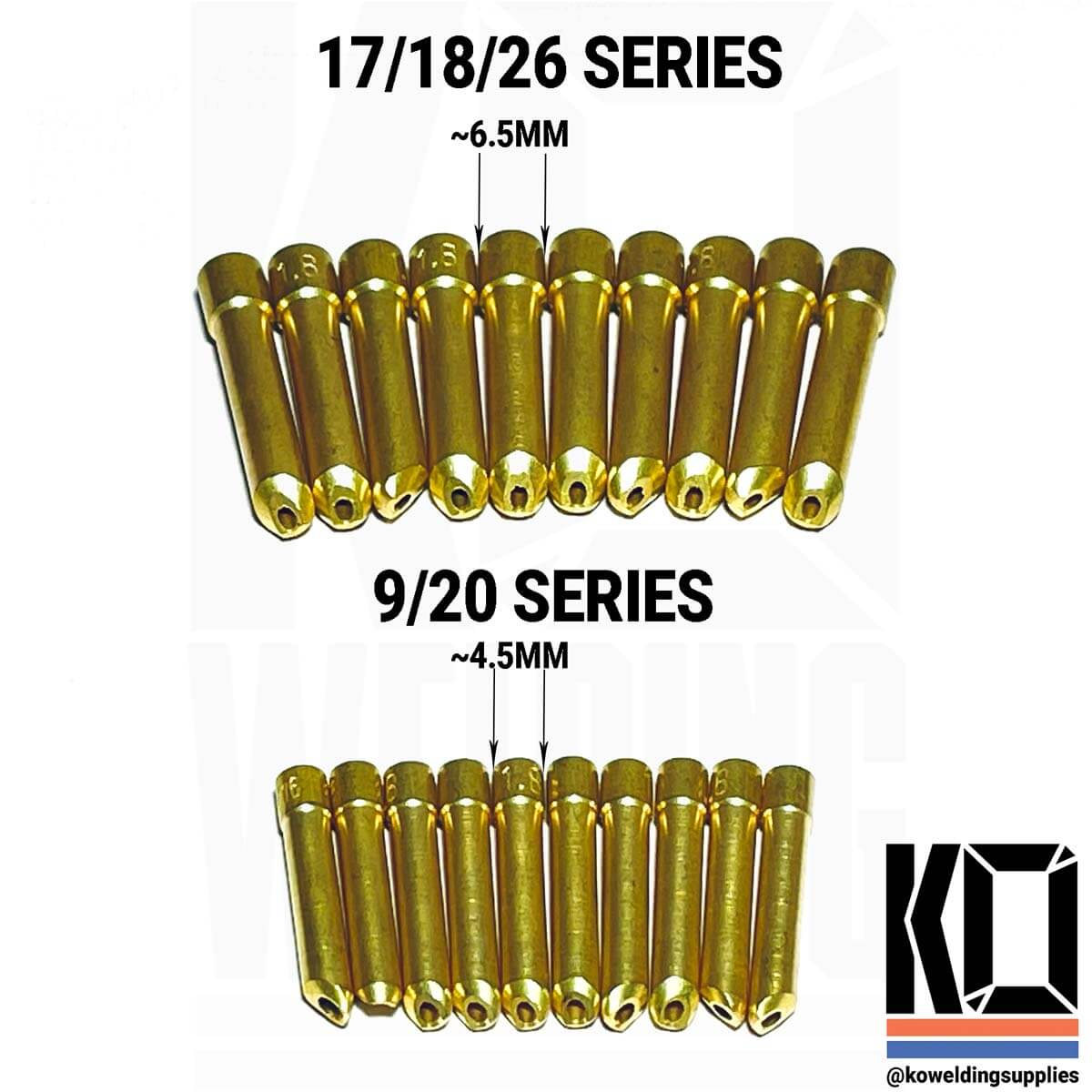 10 PCS | Brass Wedge Collet Pack | All Size Torches | 1.6mm/2.4mm/3.2mm