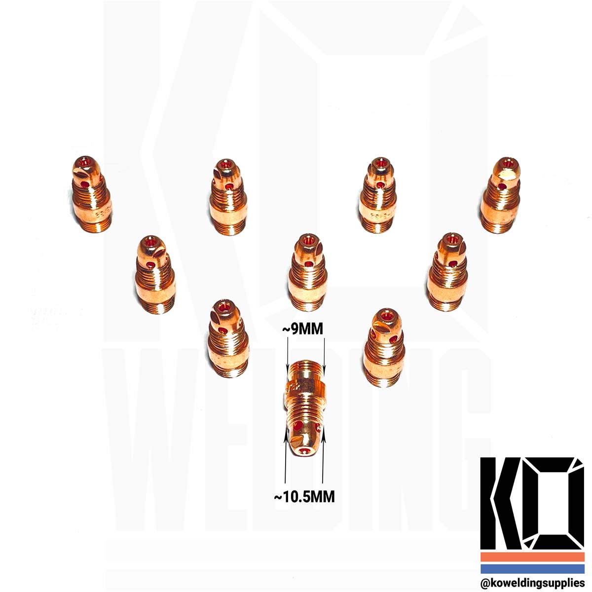 10 PCS | Collet Body Converter Pack | RUN 9/20 CUPS on 17/18/26 TORCHES