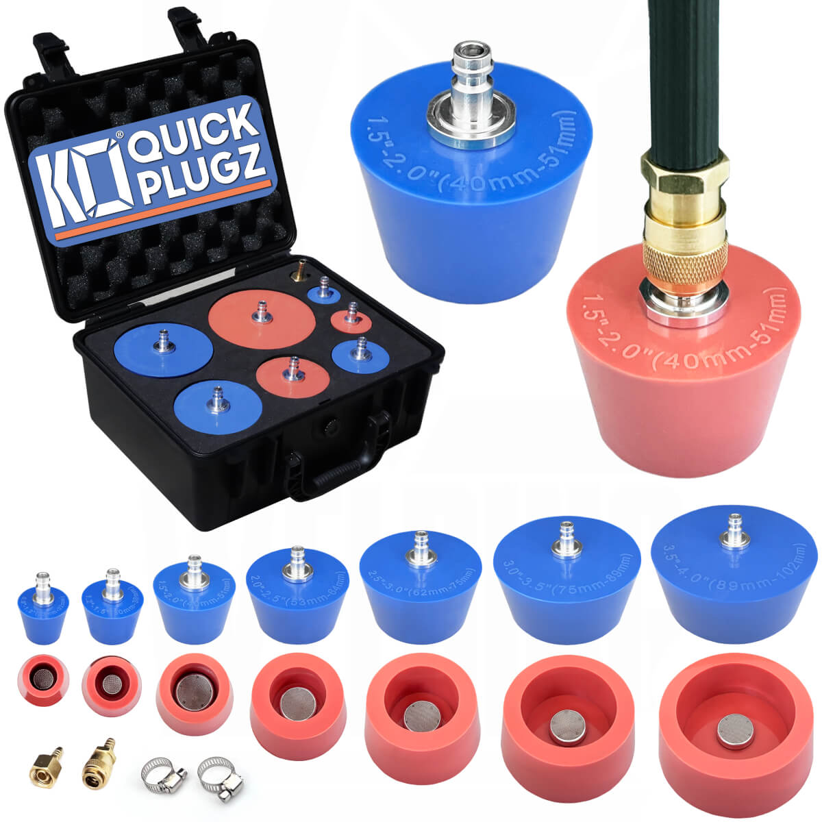 KO Quick Plugz Kit | Silicone TIG Purge Plugs / Bungs (1