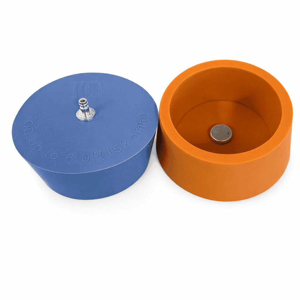 2 PCS | KO Quick Plugz | Silicone TIG Purge Bung Plugs (1"-6") w/ Quick Connect - up to 6.0" pipe (152mm)